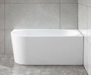 Aqualine Tibera R Rohová Stojící Vana, 160x75cm, Bílá