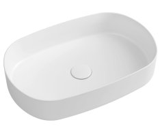 Isvea Infinity Oval Keramické Umyvadlo Na Desku, 55x36cm, Bílá