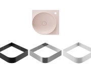 Umyvadlo Yard 45 C s otvorem - Umyvadlo Yard 45 C, s otvorem pro baterii, bez přepadu, Alabaster Pink XJX0G245000