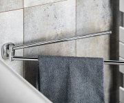 Aqualine Rumba Dvojitý Držák Ručníků Otočný 450mm, Chrom