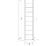 Sapho Dina Otopné Těleso 350x1680mm, černá Mat