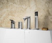 Sapho Tursi čtyřprvková Baterie Na Okraj Vany, Chrom