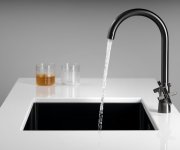 Sapho Xella Stojánková Dřezová Baterie, Gun Metal