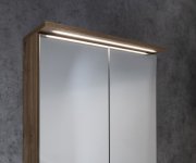 Aqualine Kawa Strip Galerka S Led Osvětlením 60x70x22cm, Dub Emporio