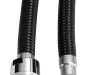 Aqualine Sprchová Hadice Pro Výsuvné Sprchy, F1/2"-m1/4", 150cm, černá