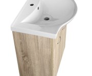 Aqualine Keramia Fresh Umyvadlová Skříňka 60,6x74x34cm, Dub Platin