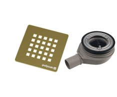 Polysan Treneca Vaničkový Sifon, Průměr Otvoru 90mm, Dn40, Krytka Zlato