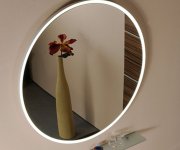 Sapho Float Kulaté Zrcadlo S Led Podsvícením ø 74cm, Bílá