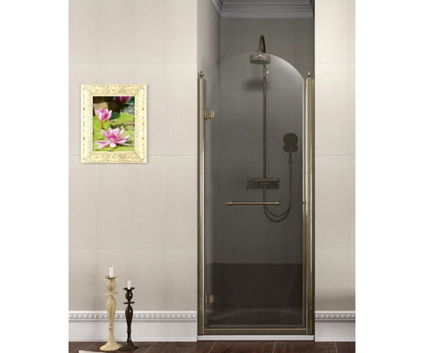 Gelco Antique Sprchové Dveře Otočné, 800mm, Levé, čiré Sklo, Bronz, Světlý Odstín