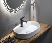 Sapho Pax Stojánková Umyvadlová Baterie, černá Mat