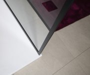 Gelco Cure Black Sprchová Zástěna 1000mm, čiré Sklo