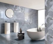 Dlažba jako mramor Brennero Istinkto Natural Azure decoro 60x120 Lapp. Rett - šedá