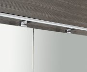 Sapho Mirró Galerka S Led Osvětlením, 90x70x16cm, Dub Stříbrný