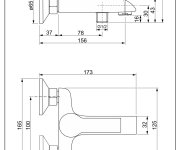 Vanová Stěnová Baterie Bez Příslušenství, Rozteč 100 Mm - Chrom – Ventura VNR3110-100