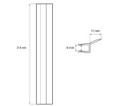 Mereo Lišta Pro Kora Lite Ck351xxz, Sada 2 Ks, 4 Mm