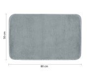 Gedy Fuzzy Koupelnová Předložka, 50x80cm, 100% Polyester, Protiskluz, Azzuro