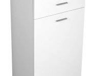 Aqualine Zoja/keramia Fresh Skříňka Spodní S Košem 50x78x29cm, Bílá