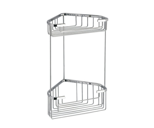 Gedy Smart Dvojitá Rohová Polička 175x325x175mm, Chrom
