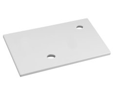 Sapho Minor Deska Pod Umývátko 40x22,5cm, Baterie Vpravo, Litý Mramor, Bílá