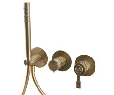 Sapho Versi Podomítková Sprchová/vanová Baterie S Ruční Sprchou, 2 Výstupy, Bronz