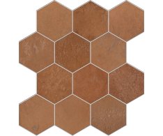 EdimaxAstor Home MosaicoEsagono Redflame 30X34 Matt. Rett.