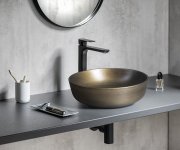 Sapho Priori Keramické Umyvadlo Na Desku, ø 41,5cm, Bronz
