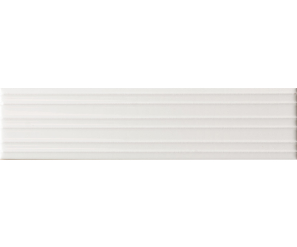 Obklad Equipe Lumina White Alyssum Rivia 6X24,6 Luc. - bílá
