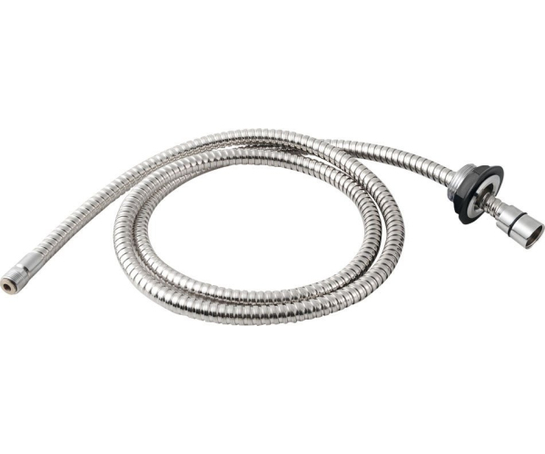 Sapho Sprchová Průchodka Na Okraj Vany Včetně Hadice  F1/2"-m3/8", Kulatá, Chrom