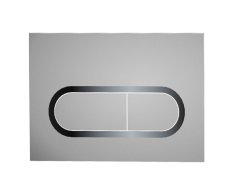 Ovládací tlačítko Chrome - WC tlačítko Chrome, satin