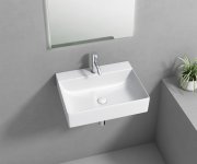Aqualine Soyo Keramické Umyvadlo 46x36cm, Bílá