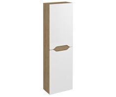 Sapho Wave Skříňka Vysoká 40x140x20cm, Levá/pravá, Bílá/dub Cuneo