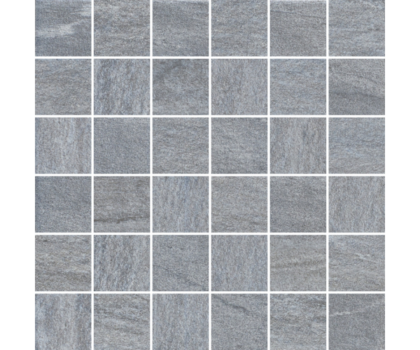 Mozaika jako beton Polis Montagne Zermatt Mosaico su rete 30x30 - šedá