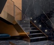 Dlažba jako mramor Flaviker Supreme Evo Noir Laurent 60x120 Lux Rett. - černá