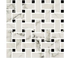 Fioranese Prestige Mosaico WEAVE Arabescato Effect 30x30 Luc. Rett.