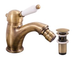 Bidetová baterie s výpustí LABE Stará mosaz (Bronz) 3/8" L545.0SM