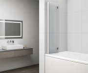Polysan Rota Vanová Zástěna Skládací 1200mm, čiré Sklo