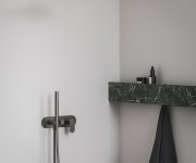 Podomítková baterie Eleganta EL 065, s přepínačem, se setem, pro R-box - EL 065.20GB.O2.RB07D.+S Podomítková baterie 2-cestná bez tělesa, se sprchovým setem, grafit kartáčovaný X070337