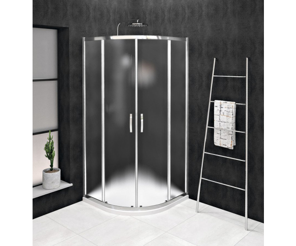 Gelco Sigma Simply čtvrtkruhová Sprchová Zástěna 900x900 Mm, R550, Sklo Brick