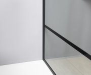 Gelco Cure Black Sprchová Zástěna 1100mm, čiré Sklo