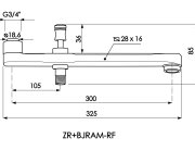 Ramínko Pák.bat.zr Bj/rf- Ploché S Přep/300 ZR+BJRAM-RF