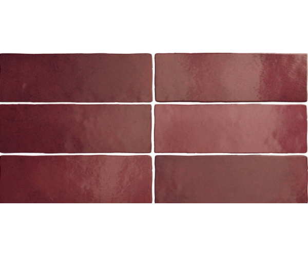 Obklad jako kámen Equipe Magma Burgundy 6,5x20 - vínová