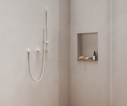 Tyč s posuvným držákem sprchy, 70 cm - 974.10WV Sprchová tyč s držákem, White Velvet X07P691