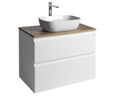 Aqualine Altair Skříňka S Deskou 78,5 Cm, Bílá/dub Emporio