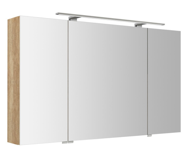 Sapho Riwa Galerka S Led Osvětlením, 3x Dvířka, 121x70x17cm, Dub Alabama