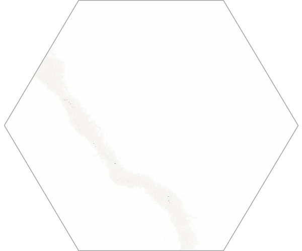 Dlažba jako kámen EdimaxAstor Concert Esagono White 16,7x14,5 Matt. - bílá