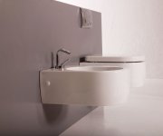 Kerasan Flo Bidet Závěsný 36,5x50cm, Bílá