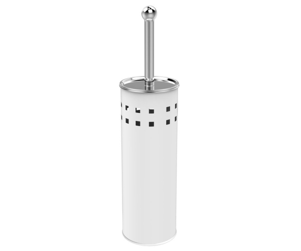 Aqualine Simple Line Wc štětka Válcová S Otvory, Bílá