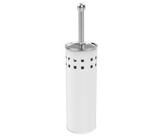Aqualine Simple Line Wc štětka Válcová S Otvory, Bílá