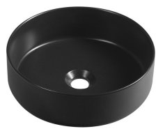 Isvea Infinity Round Keramické Umyvadlo Na Desku, Průměr 36cm, černá Mat