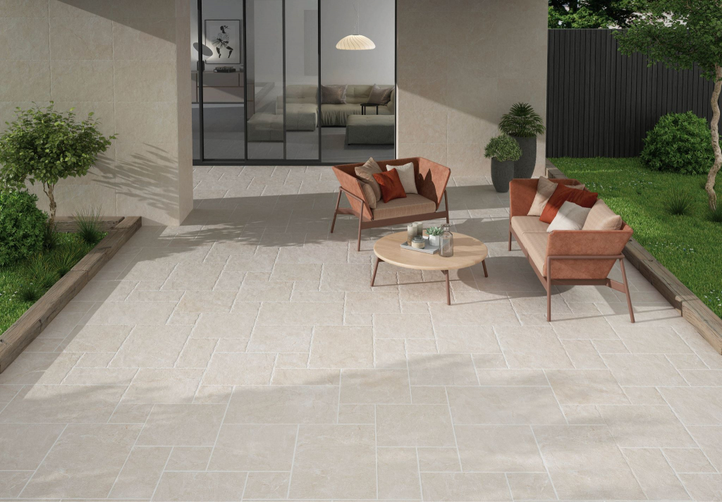 Realizace Exterierová dlažba Codicer Marmara Beige Modular